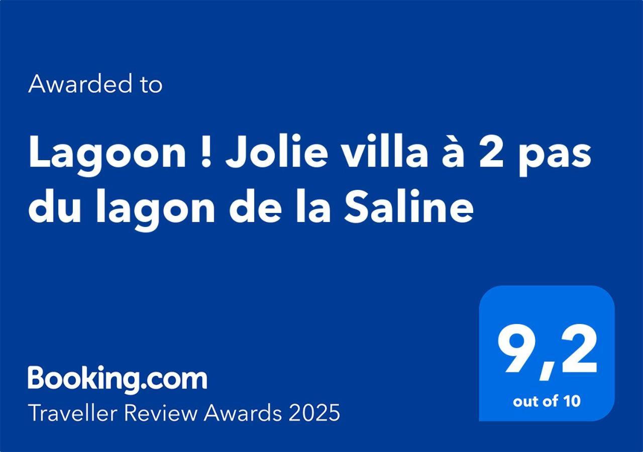 Lagoon ! Jolie Villa A 2 Pas Du Lagon De La Saline Kültér fotó